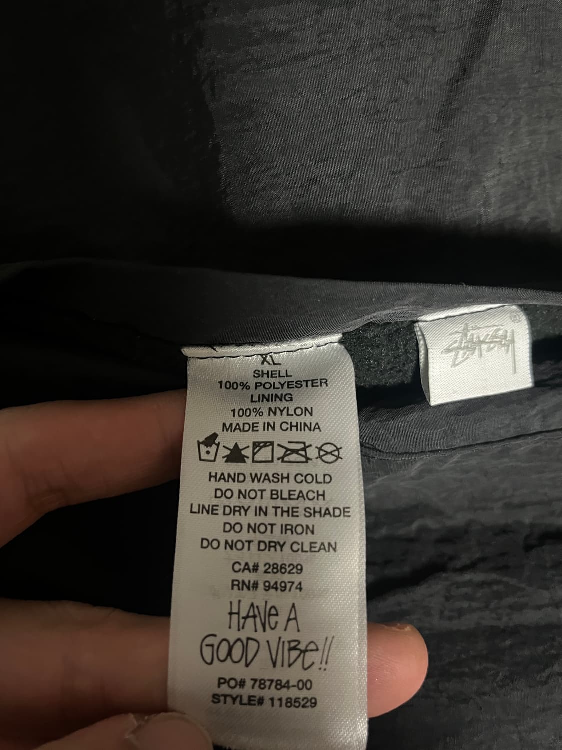 리버시블 스투시 쉘파카 (한겨울까지 가능)(양면) 상품이미지5