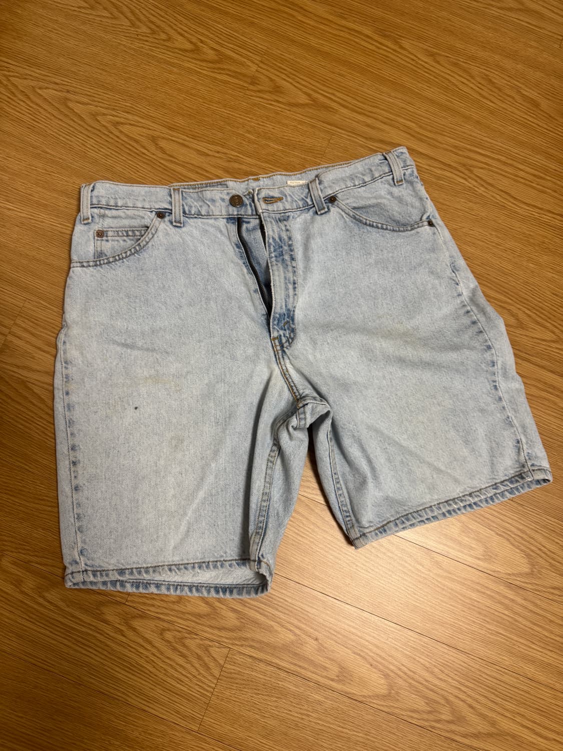 2000s 빈티지 리바이스 550 데님 쇼츠 연청 상품이미지1