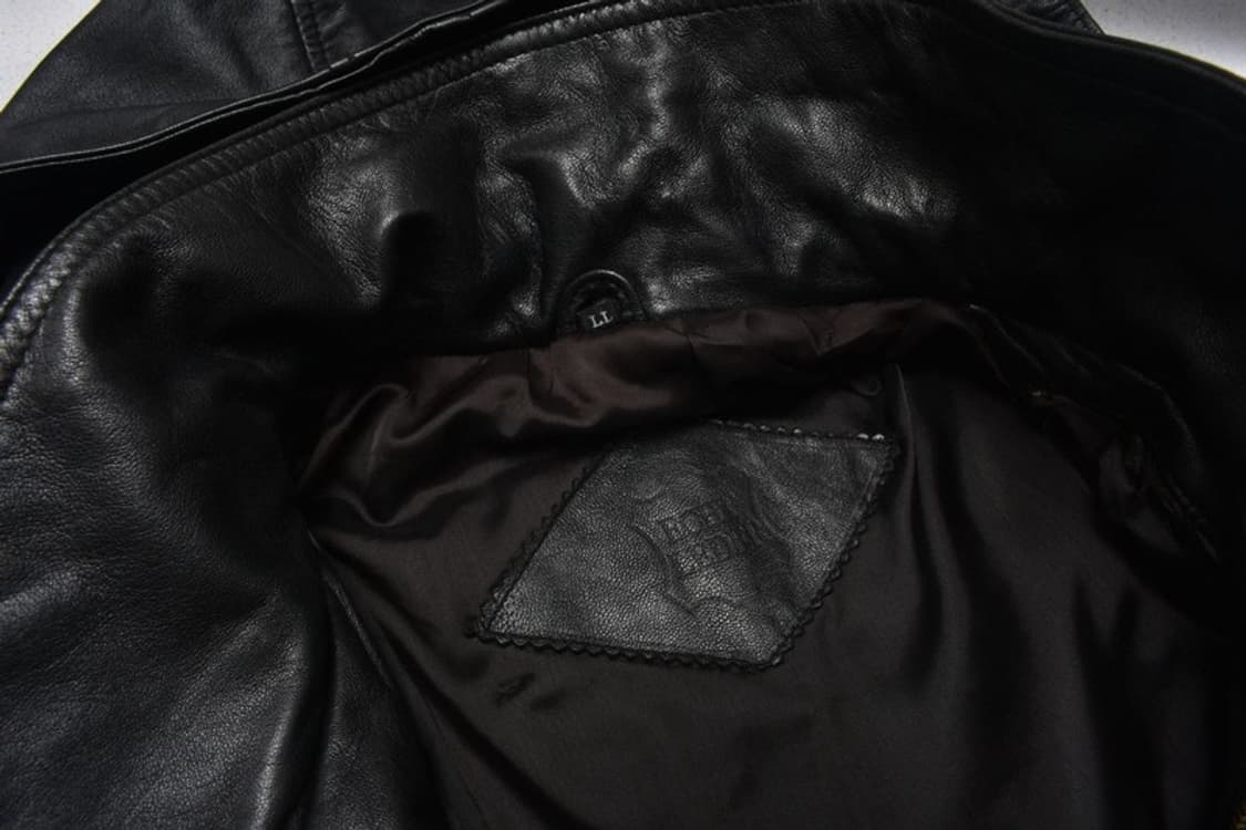 90S 양가죽 후드 레더 자켓 L M0072 상품이미지9