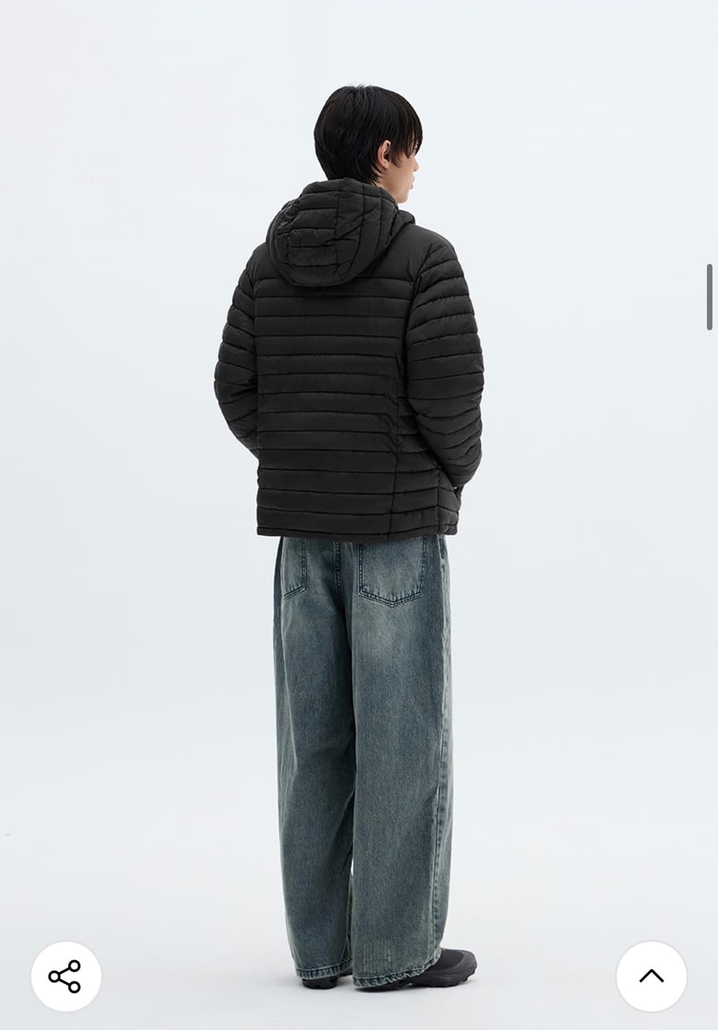 (새상품)(L) 필루미네이트 에어 라이트 패딩 경량 패딩 BLACK 상품이미지7