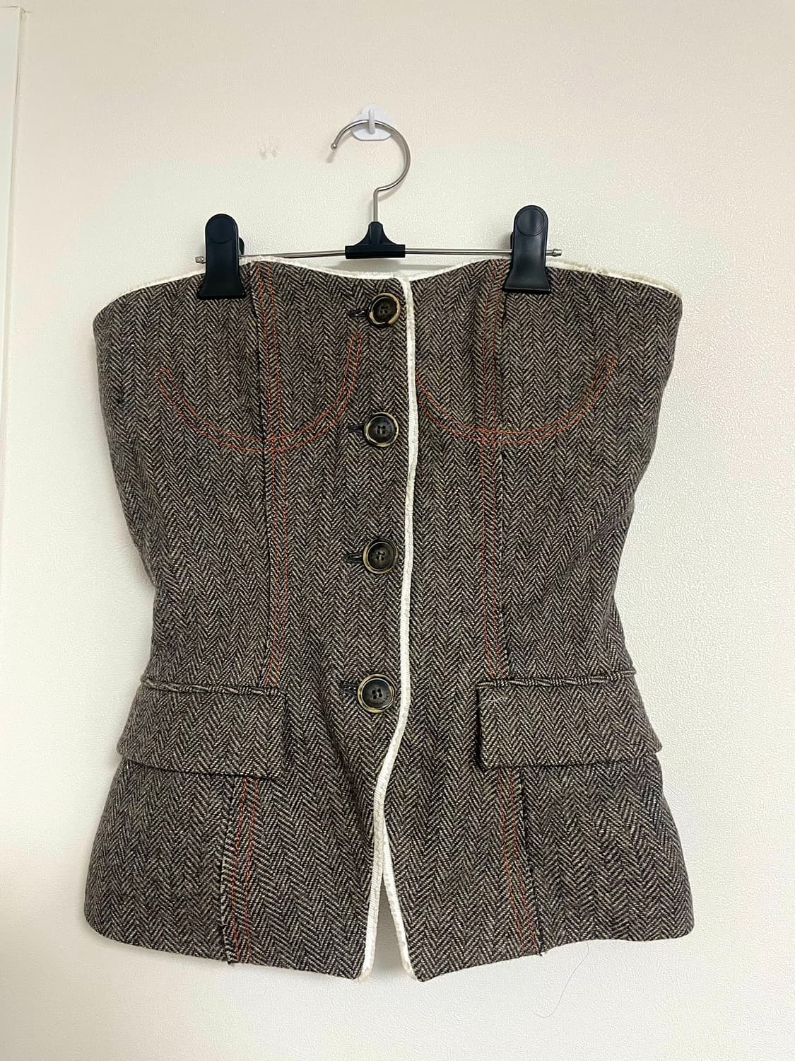 앤더슨벨 AIKA 아이카 헤링본 울 뷔스티에 상품이미지1