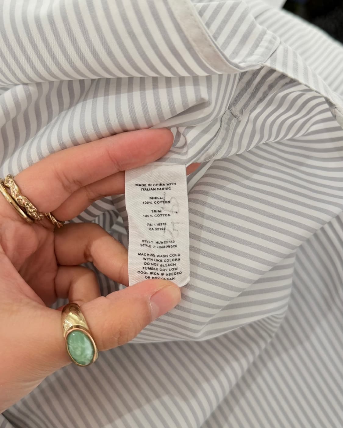 헬무트랭 화이트 그레이 스트라이프 셔츠 상품이미지9