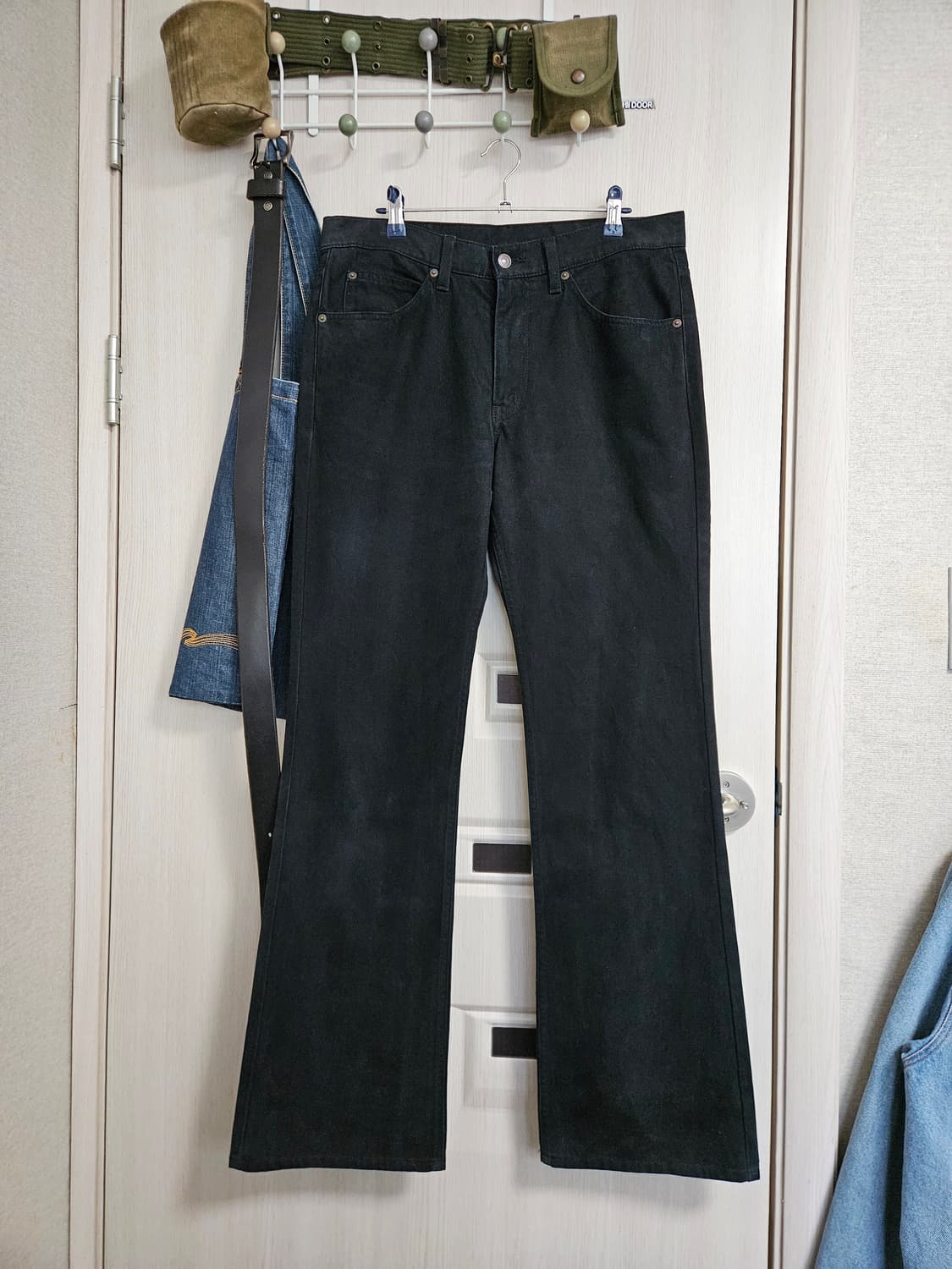 00s jp 517-38 levis 33 x 33 부츠컷 블랙진 리바이스 상품이미지1