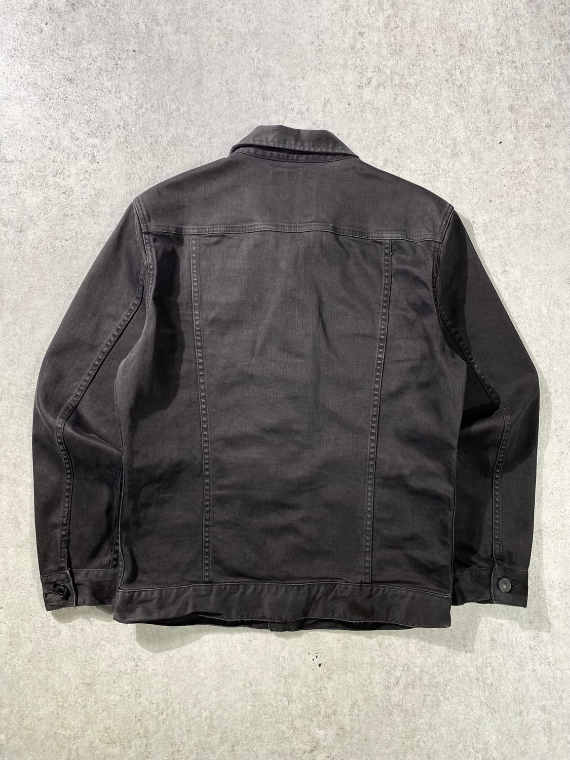 [M] ALLSAINTS 올세인츠 블랙 워시드 데님 바이커자켓 상품이미지5