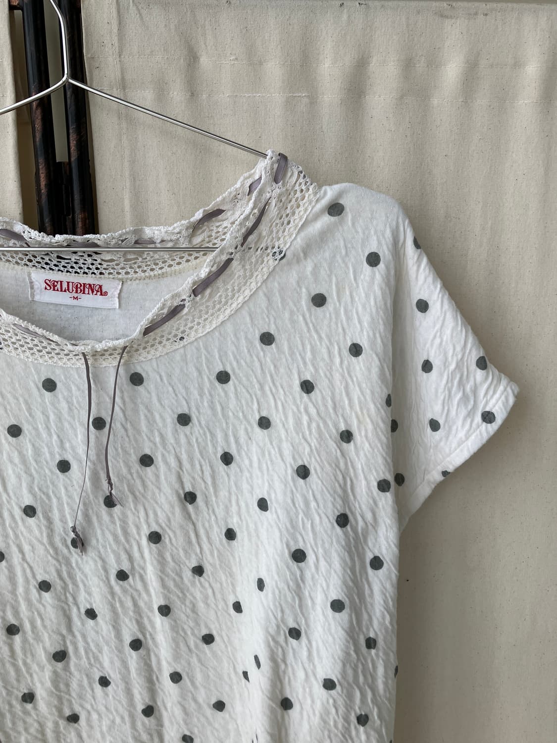 puff dot crochet blouse 상품이미지9