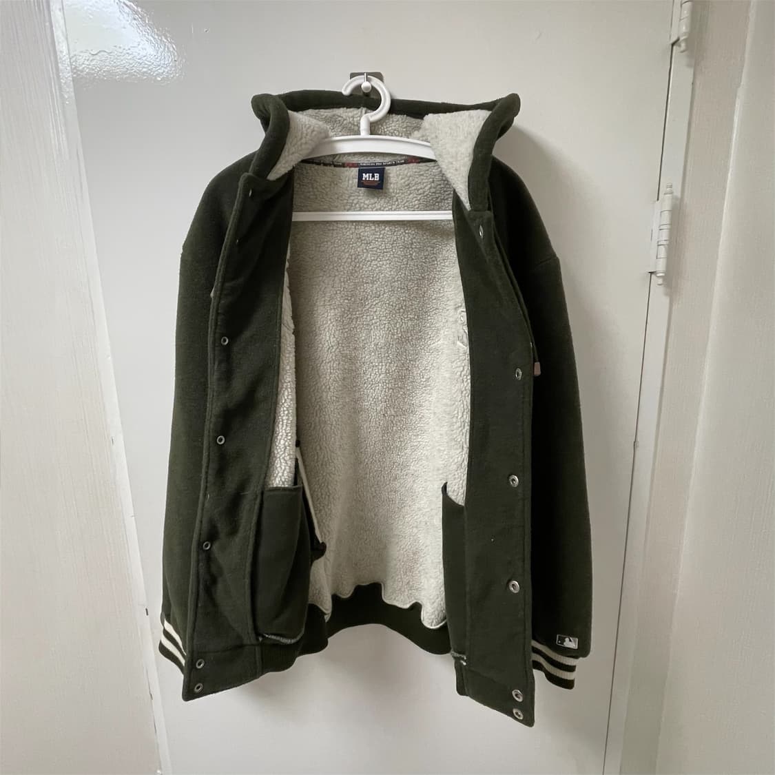 MLB 쉐르파 후드 야구자켓 스타디움 자켓 바시티 자켓 상품이미지2