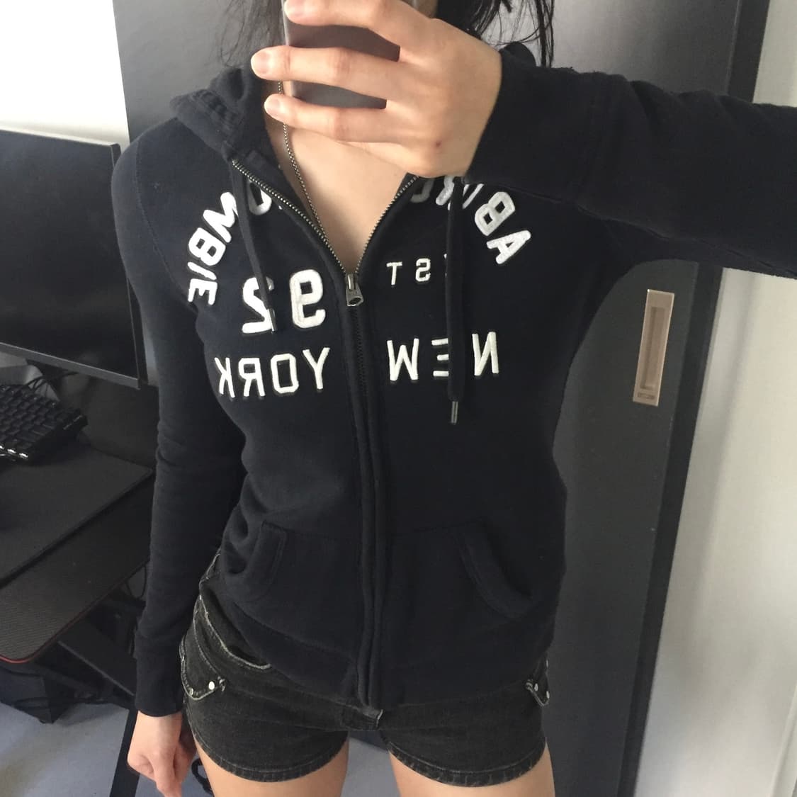 Abercrombie 대장급 슬림핏 후드집업 상품이미지1