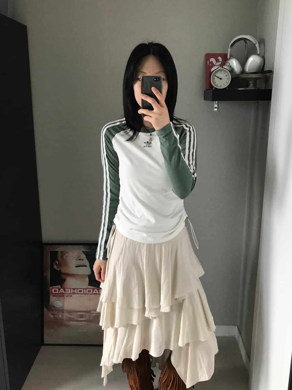 아디다스 트레포일 사이드라인 나그랑 긴팔 슬리브티 상품이미지1