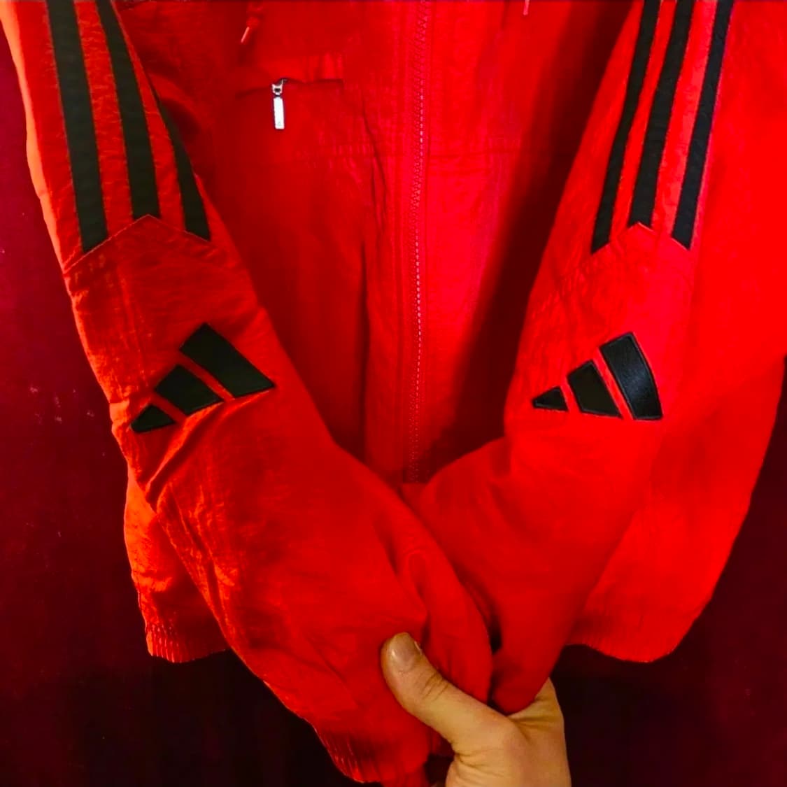 아디다스(Adidas) 올드스쿨 3선 후드 누빔 자켓 95-100 상품이미지4