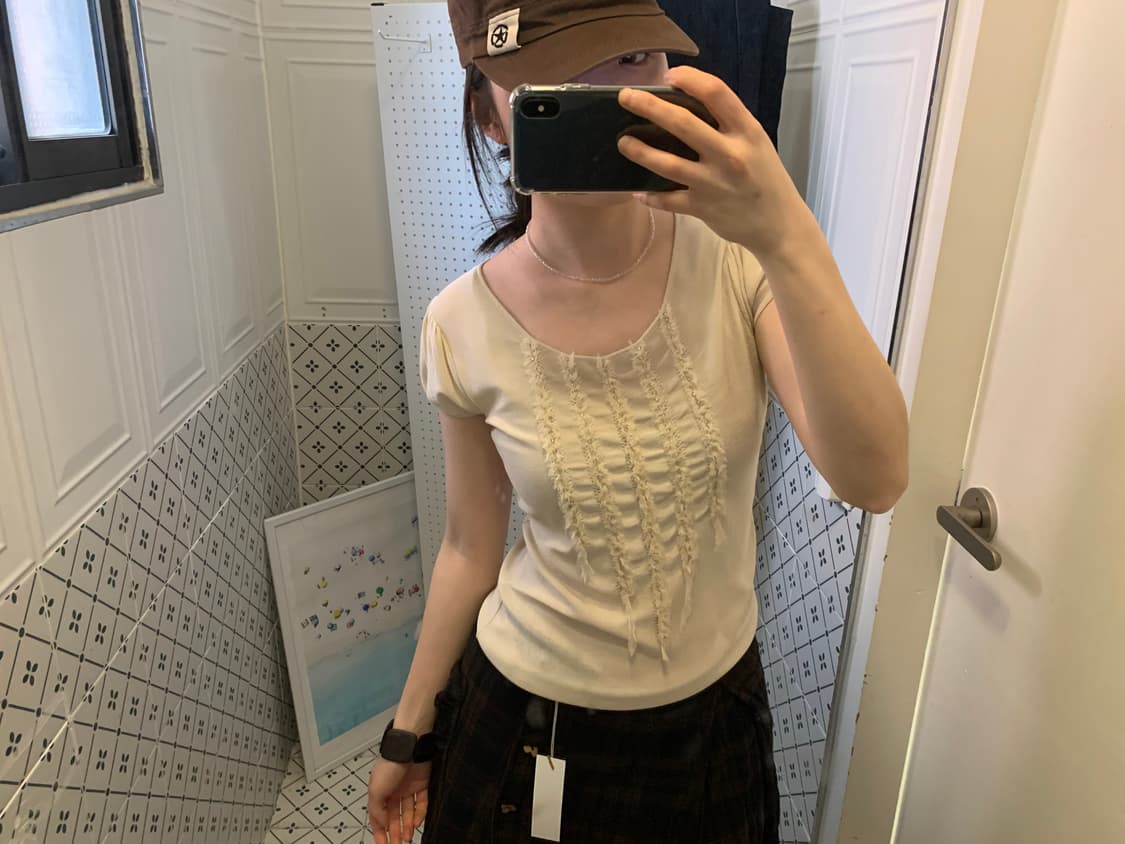 Hiroko Koshino cubic frill half knit 상품이미지7