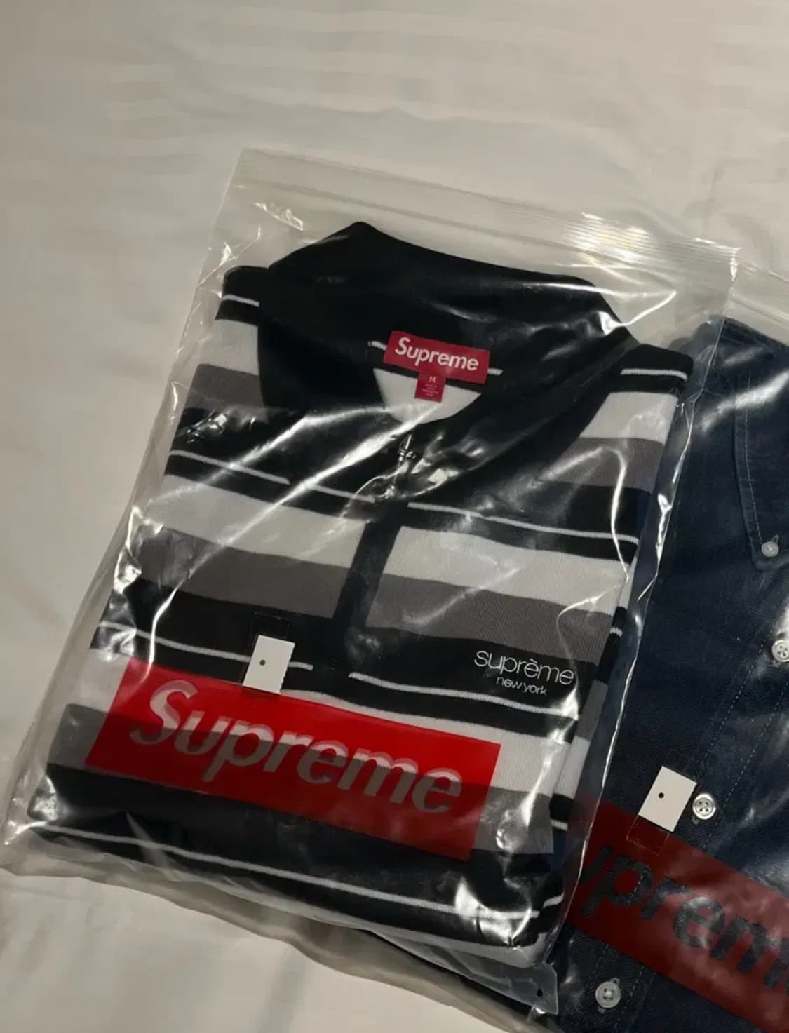 supreme 슈프림 스트라이프 집 롱슬리브 폴로 상품이미지2