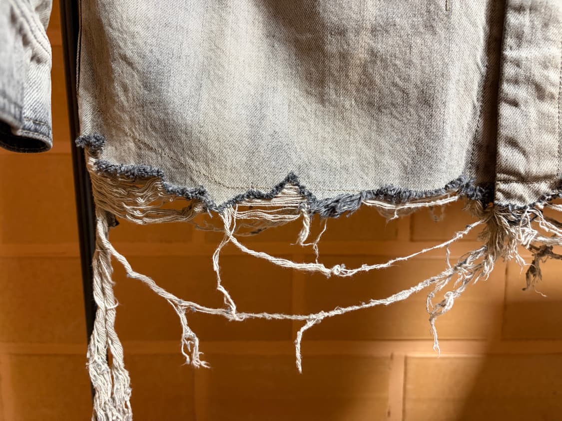 [M] 릭오웬스 다크쉐도우 아우터셔츠 미네랄 프린지드 상품이미지5