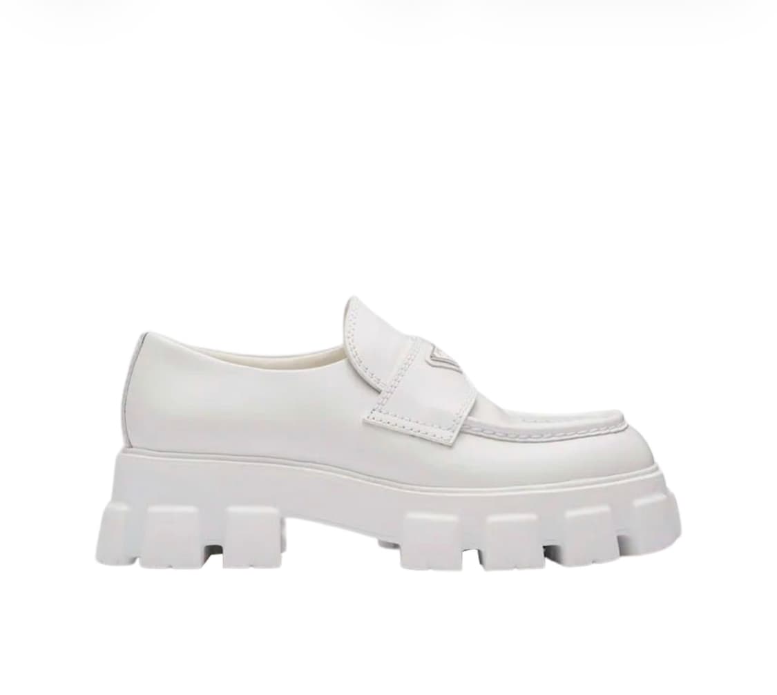 프라다 모놀리스 브러시드 로퍼 화이트 풀박스 상품이미지7