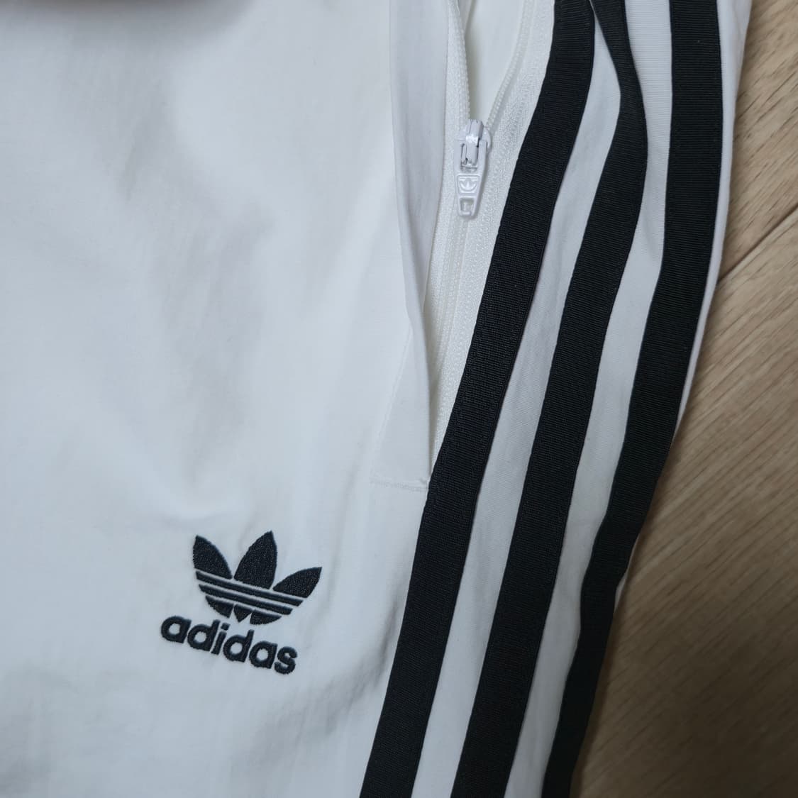 M) 아디다스 화이트 안감 삼선 트랙팬츠 상품이미지5