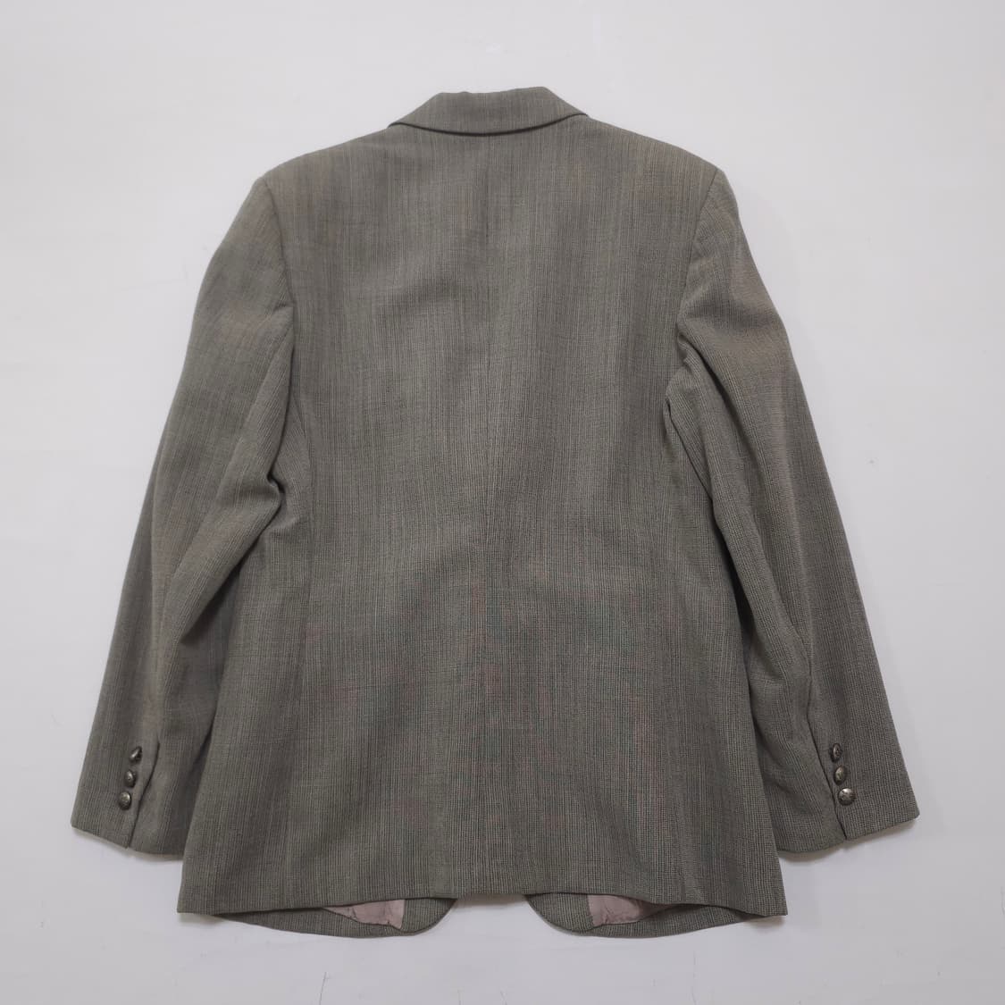 버버리 실버 각인버튼 울 자켓 상품이미지7