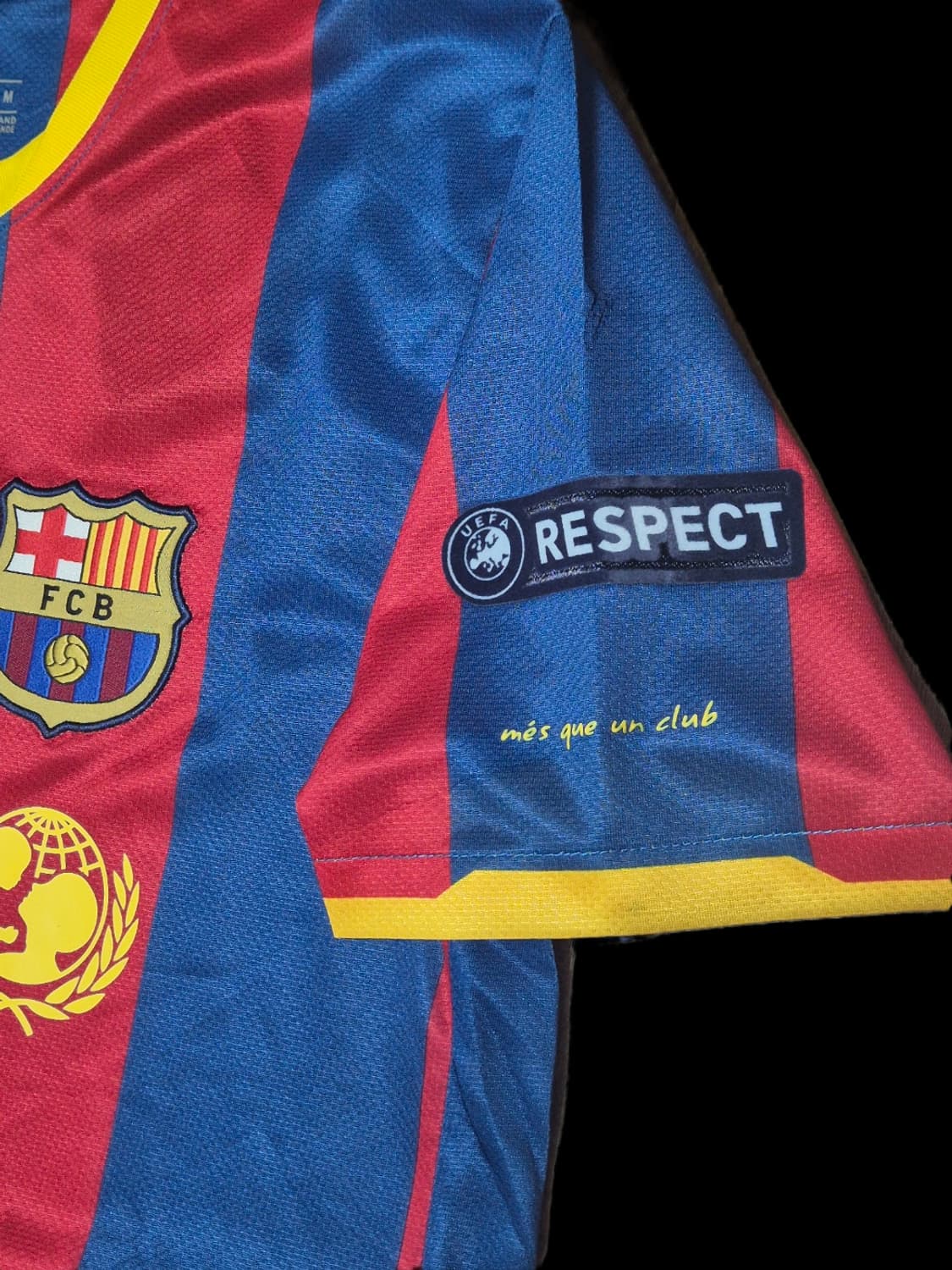 10-11 바르셀로나 홈 챔스결승패치 이니에스타 유니폼 M 레플리카 상품이미지5