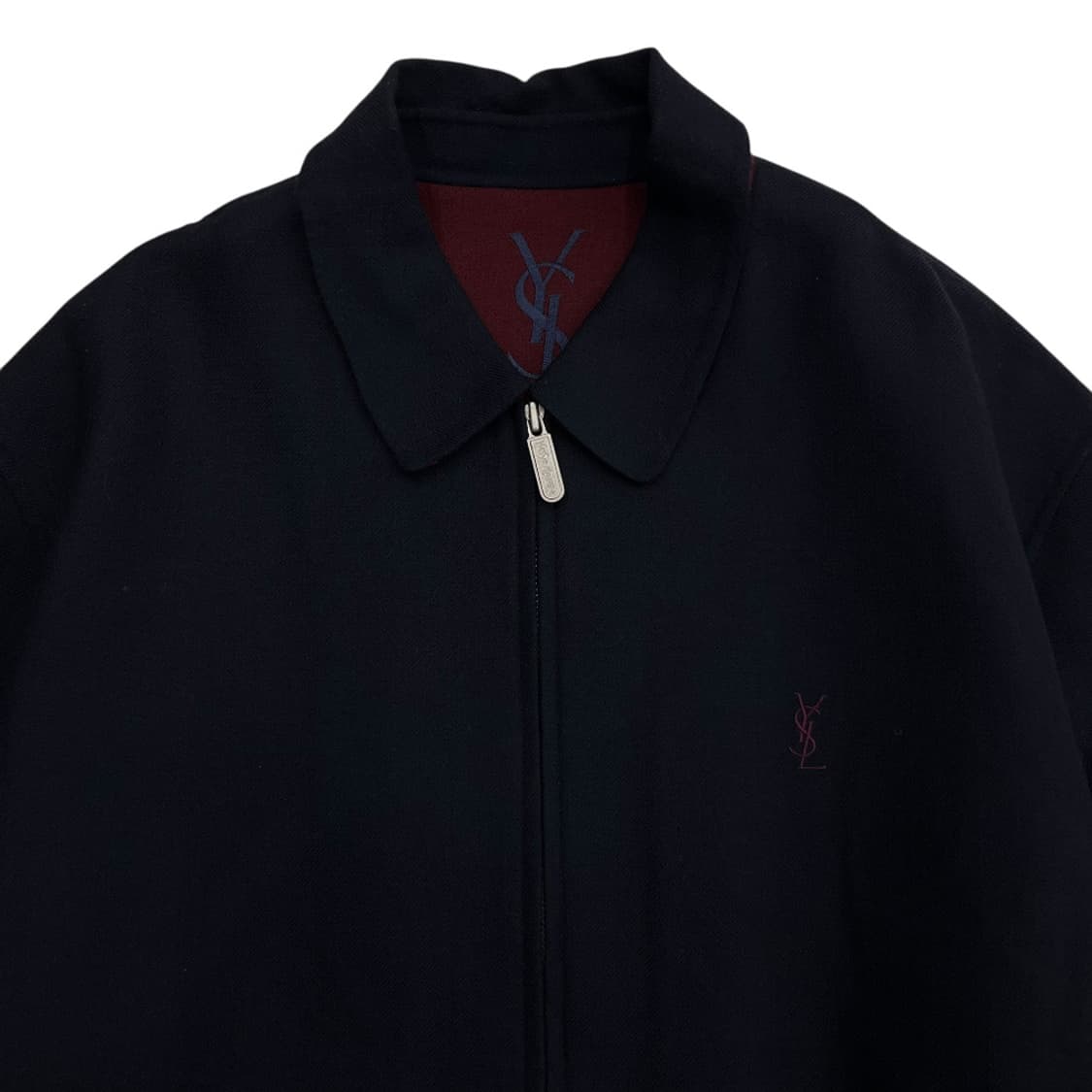 입생로랑 버건디 로고 카라 네이비 카라자켓 105 상품이미지4
