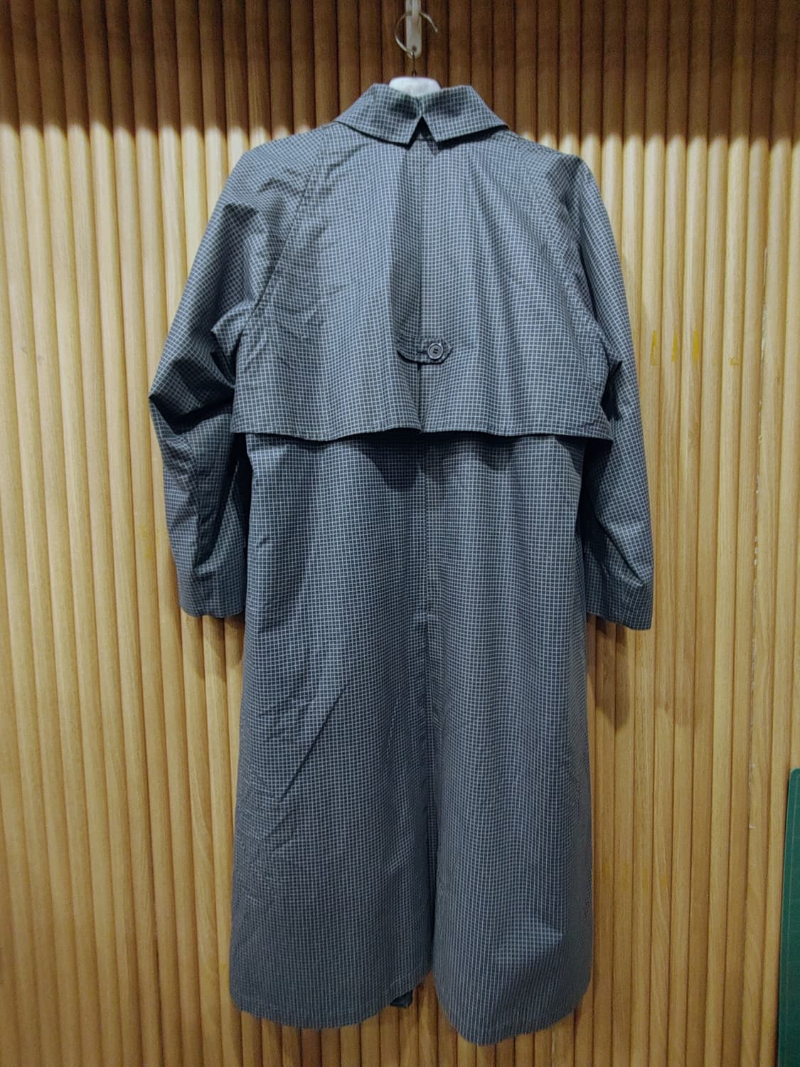 무배) 런던 포그 체크 플리스 라이닝 트렌치코트 - XL 상품이미지9