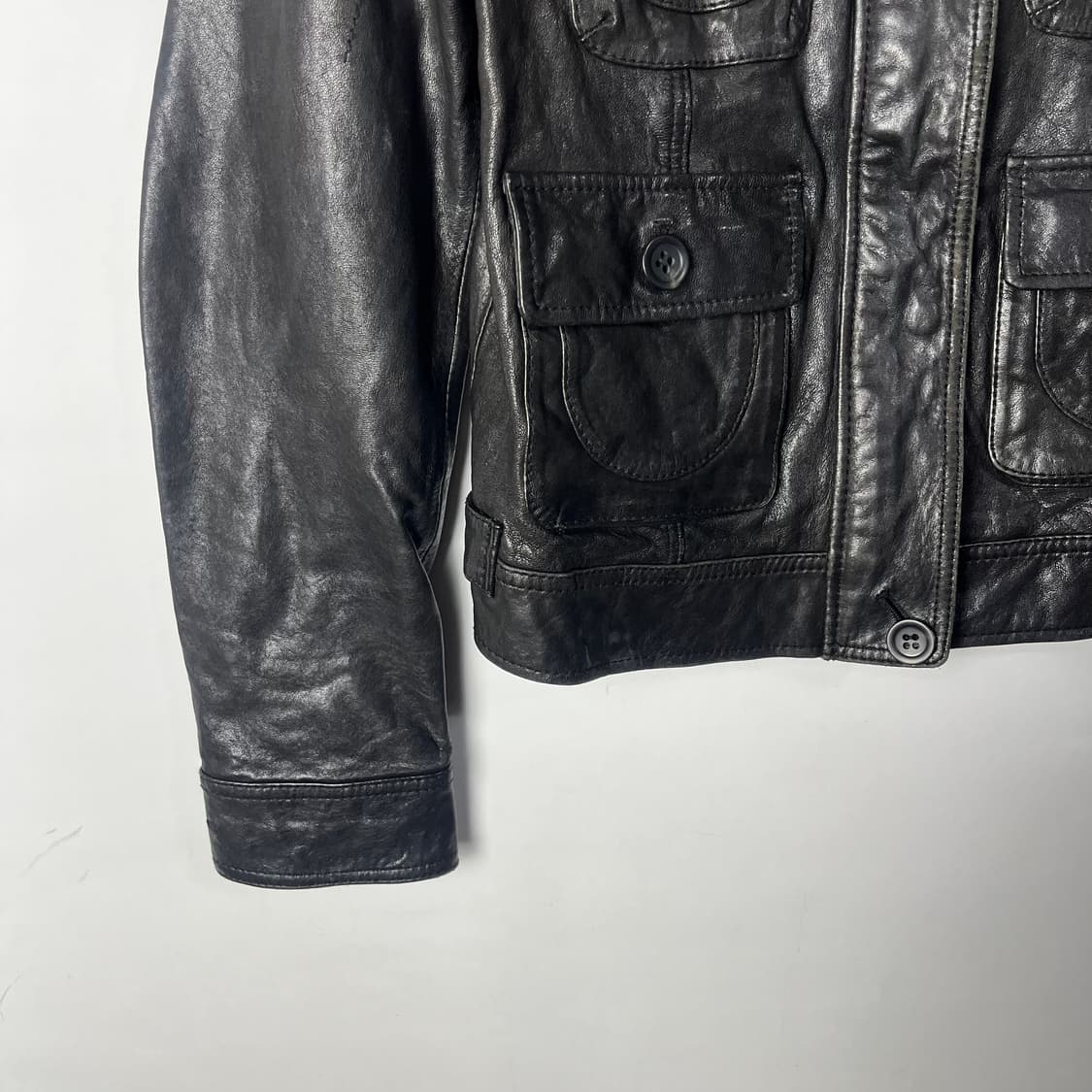 [VTG] 빈티지 멀티포켓 램스킨 레더자켓 상품이미지4