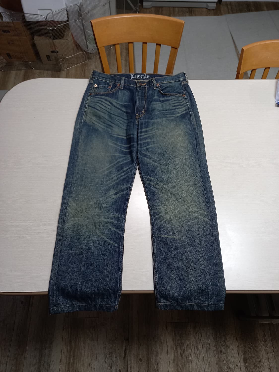 33 리바이스520 녹워싱 일자진 33-457 상품이미지1