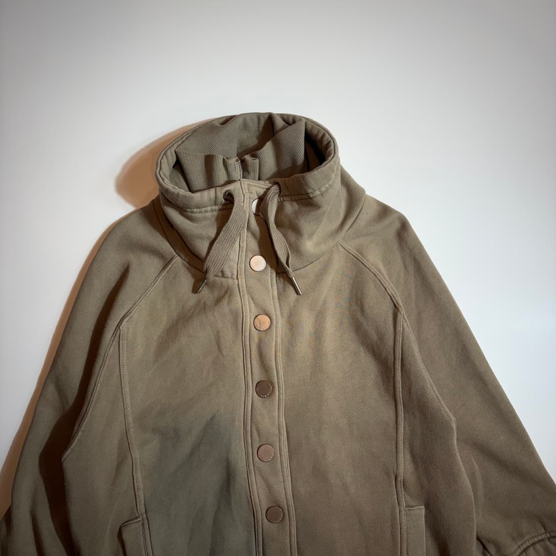 캘빈 클라인 카키 버튼 후드집업 자켓 상품이미지2