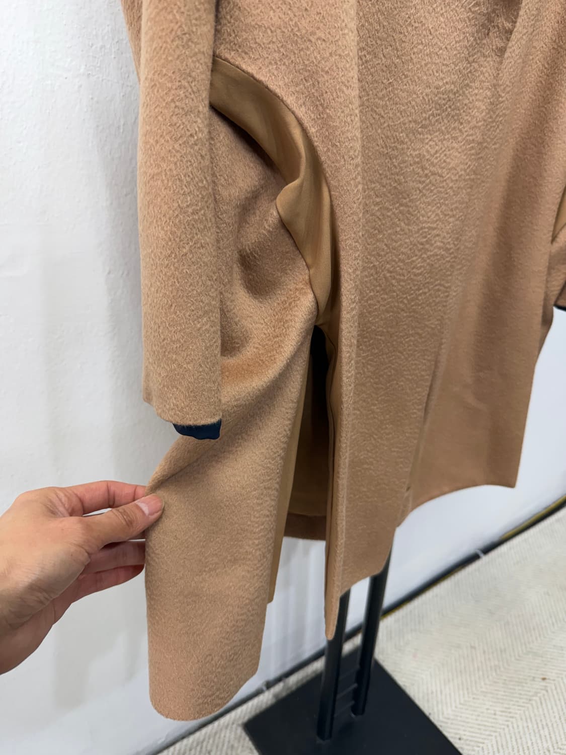 정품) TIME 타임 한섬 캐시미어100 블렌드 코트 82 상품이미지4