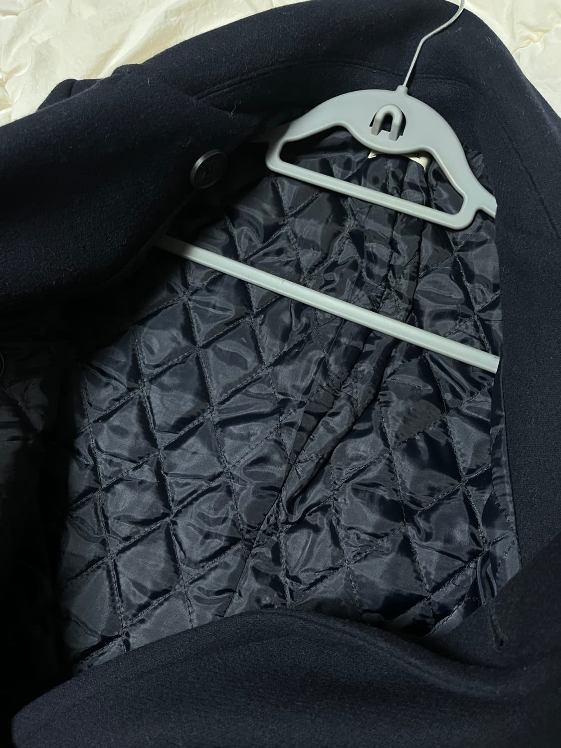 위아 링고 피코트 네이비(안감 누빔) 상품이미지10