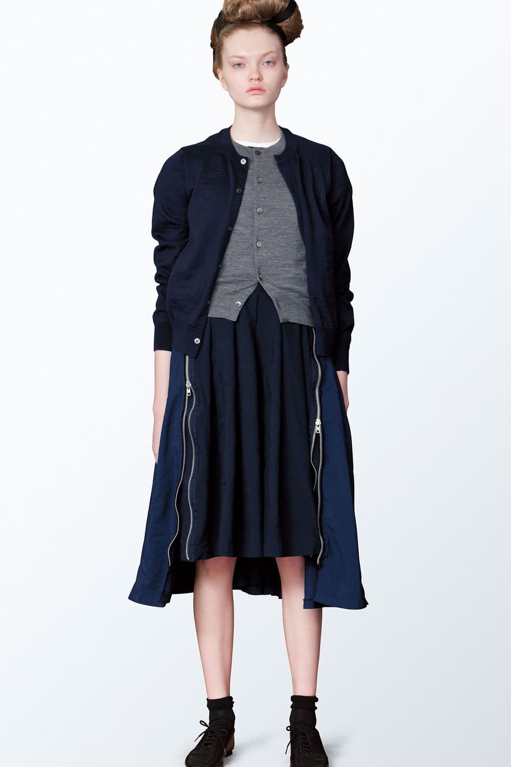 Zipper Docking Pleats One Piece 상품이미지1