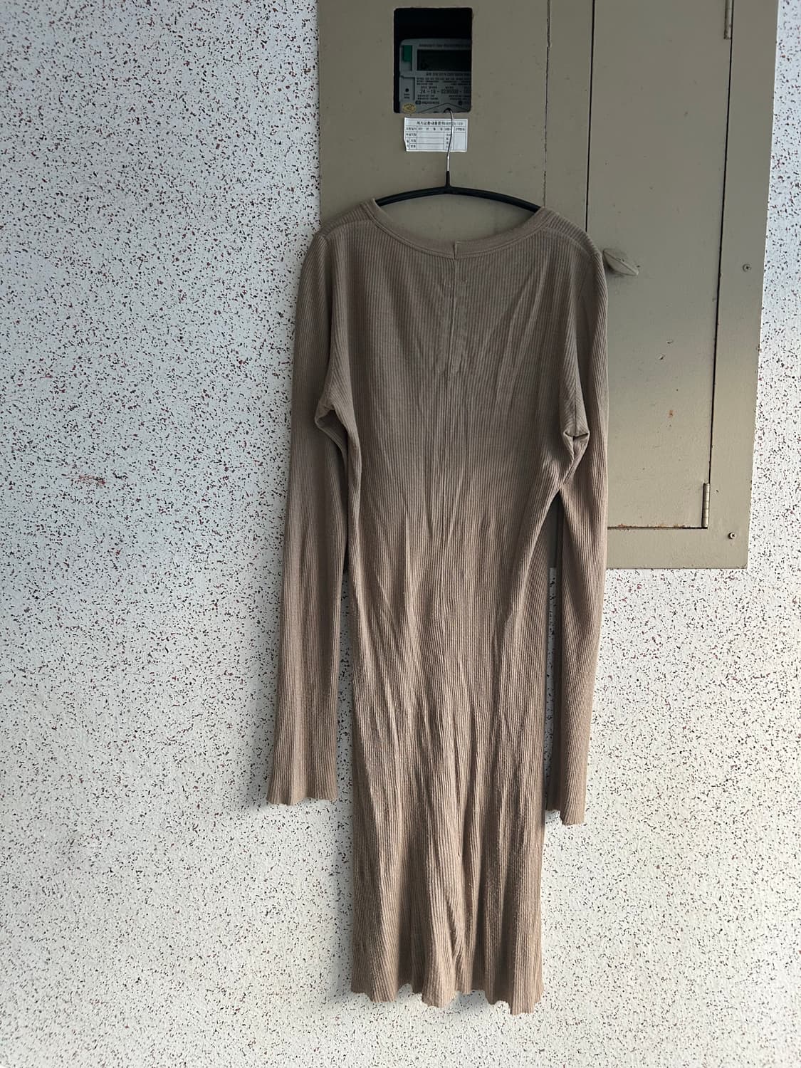 Rick Owens Parchment Ribbed Mini Dress 상품이미지4