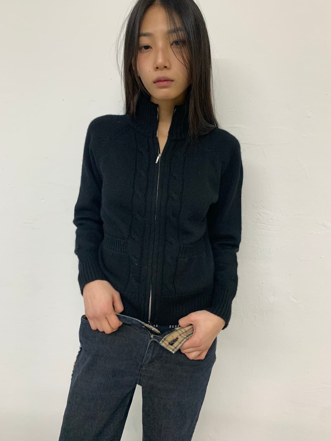 Knit zip up 상품이미지2