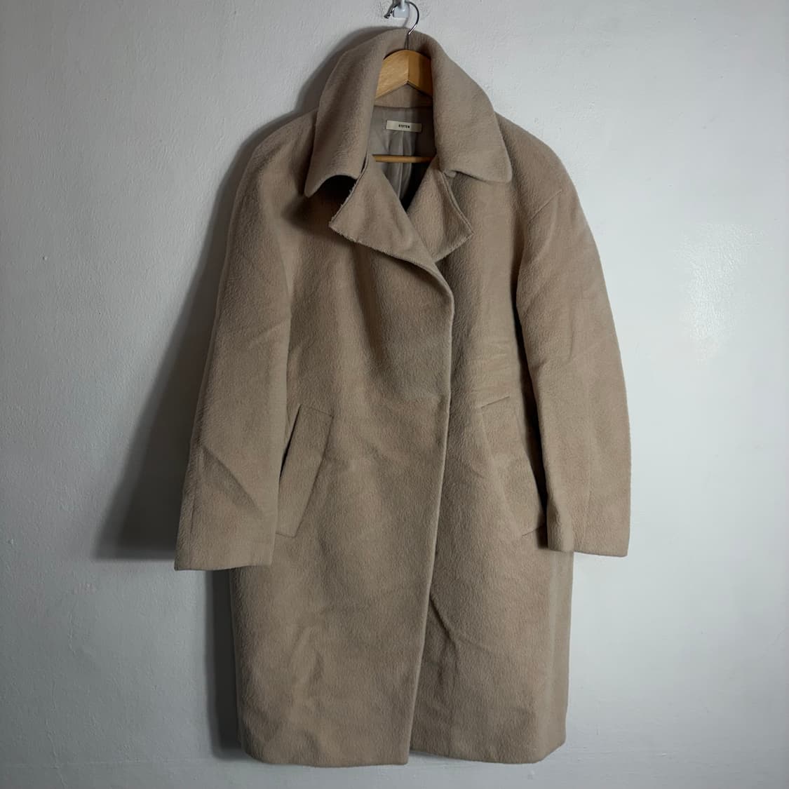 한섬)시스템 베이비 라마 울 롱코트(Free) 상품이미지1