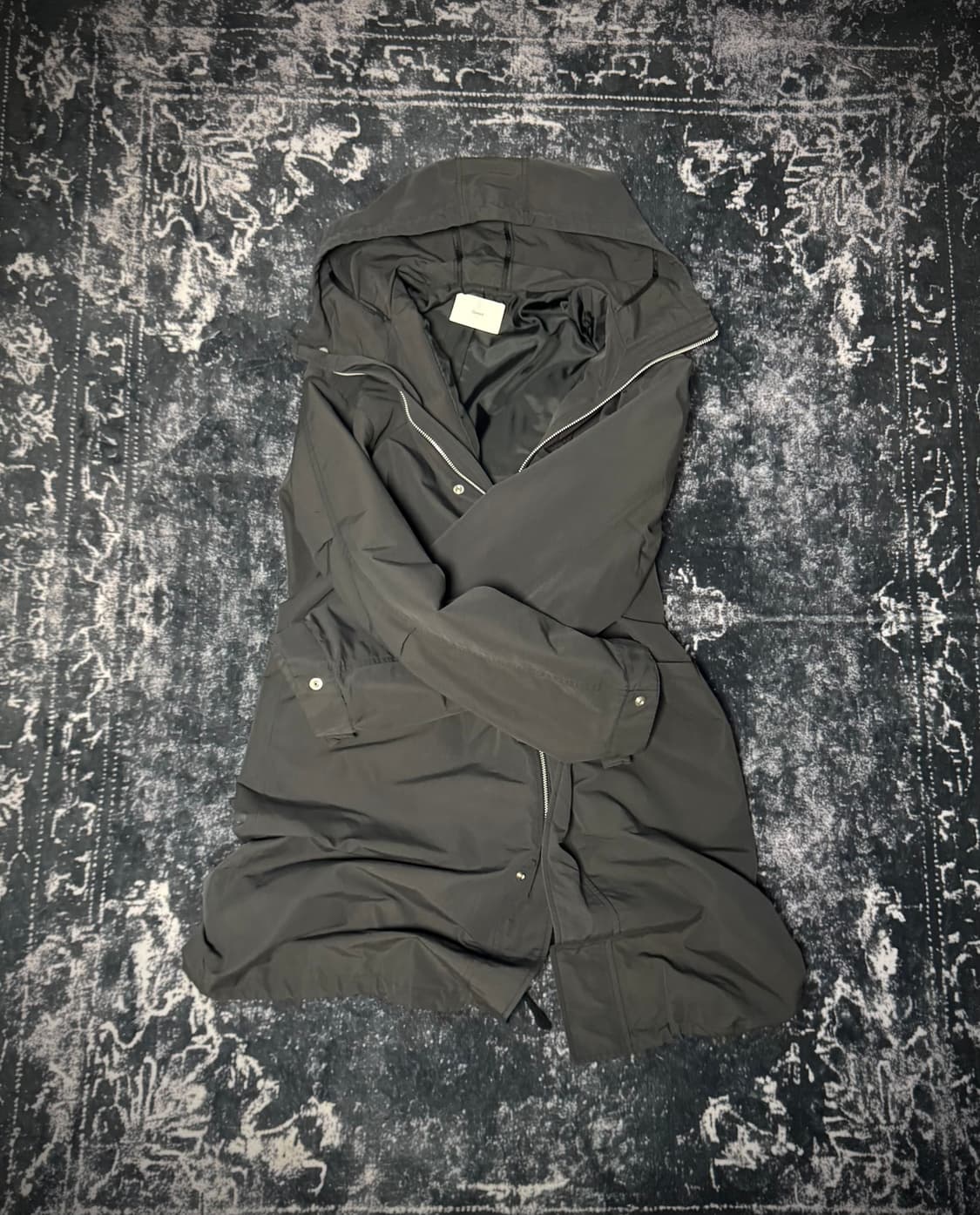 Dark Gray Nylon Long Jacket 상품이미지2