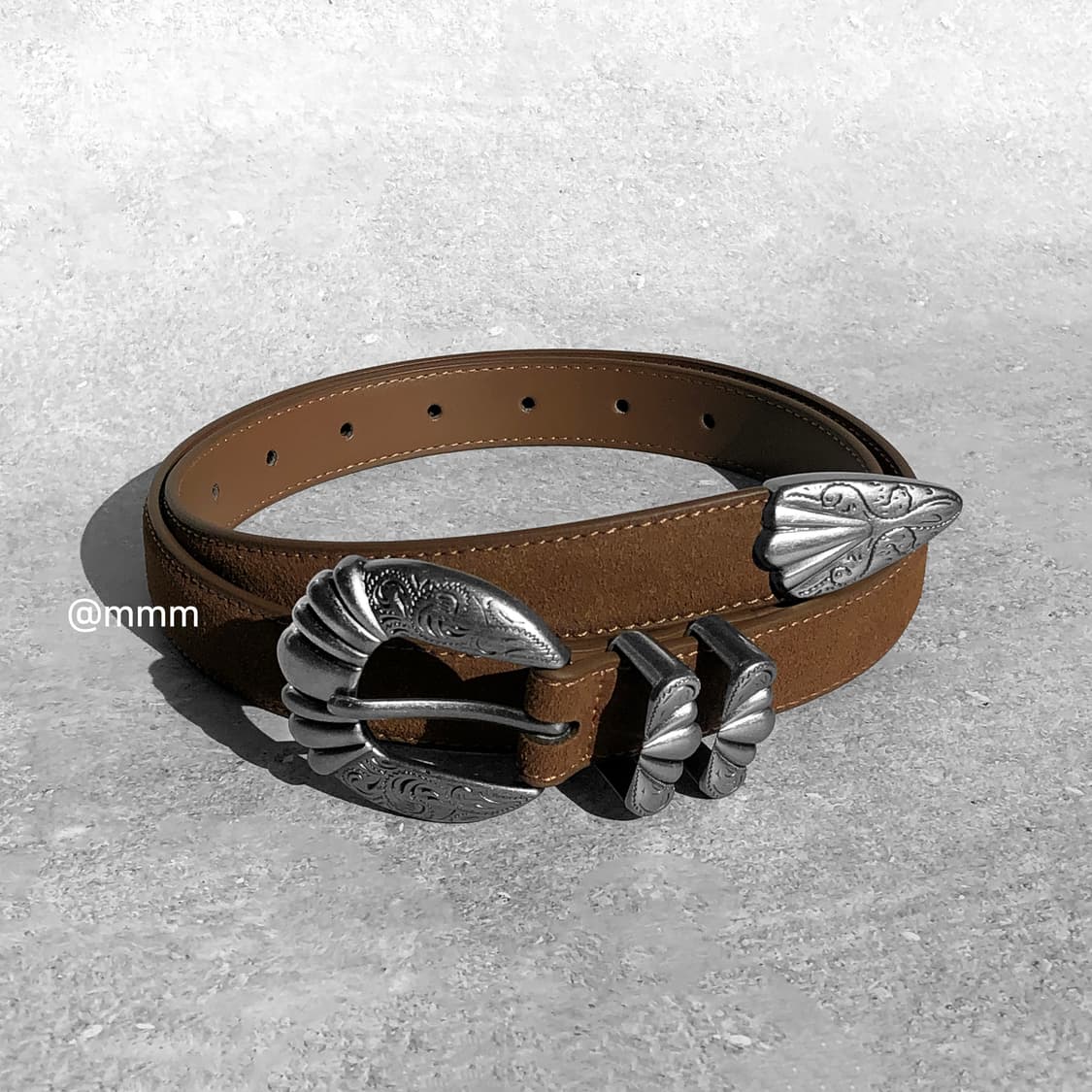 토닉 웨스턴 스웨이드 가죽 벨트 상품이미지8