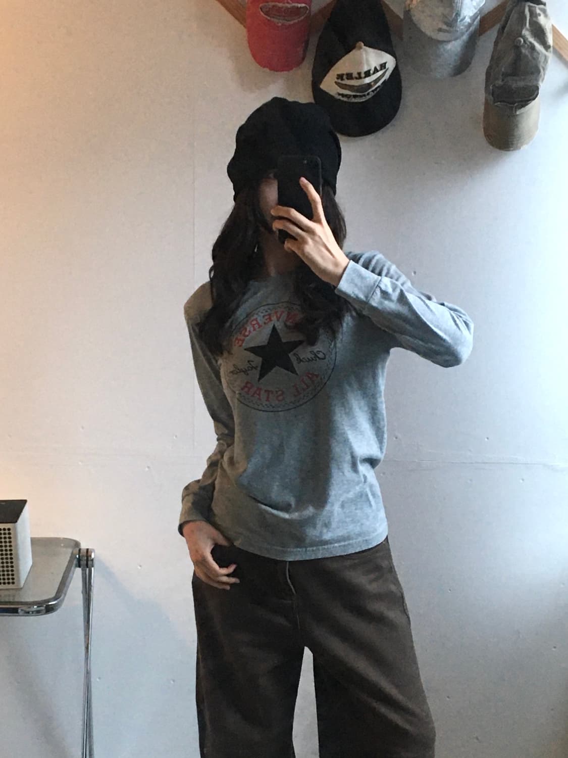 컨버스 중앙로고 롱슬리브 상품이미지1