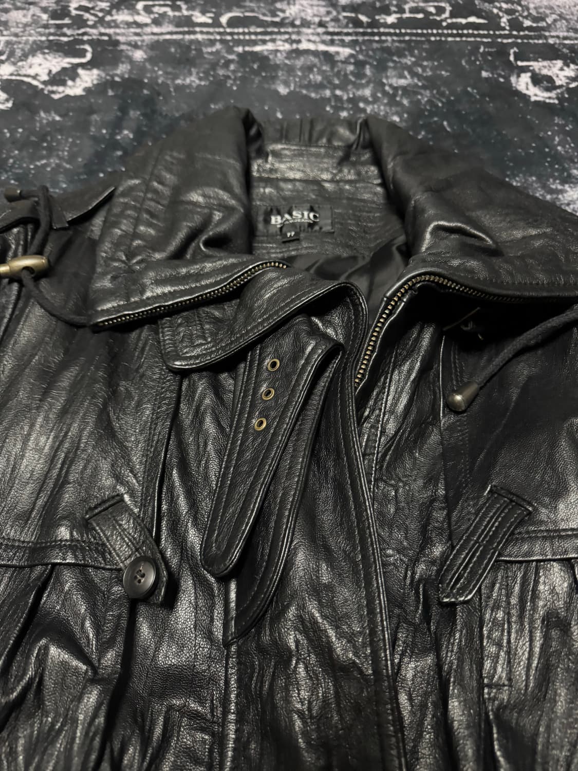 Y2k Style Sheepskin leather coat 상품이미지2