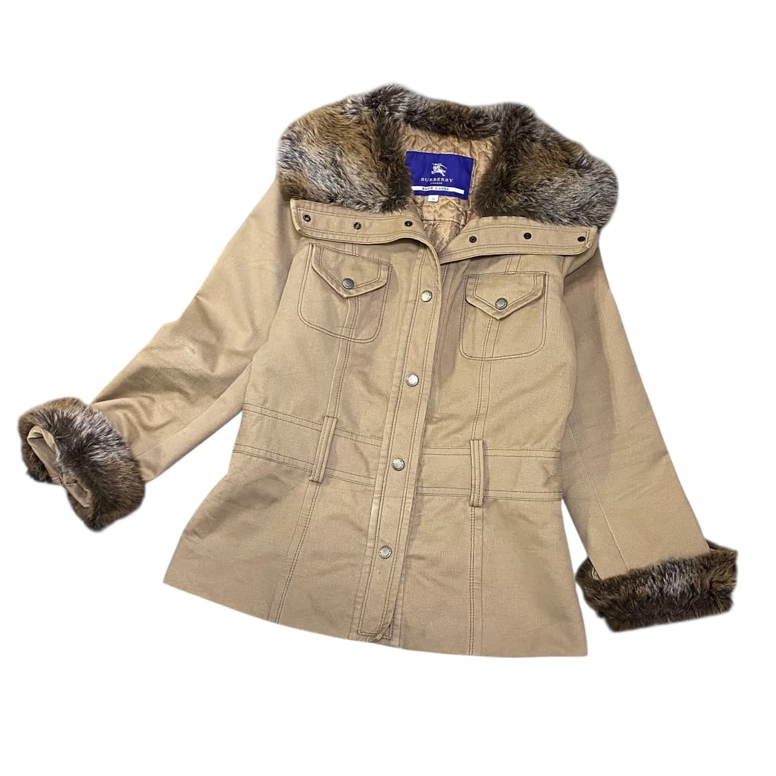 burberry blue label high neck fur jacket 상품이미지1