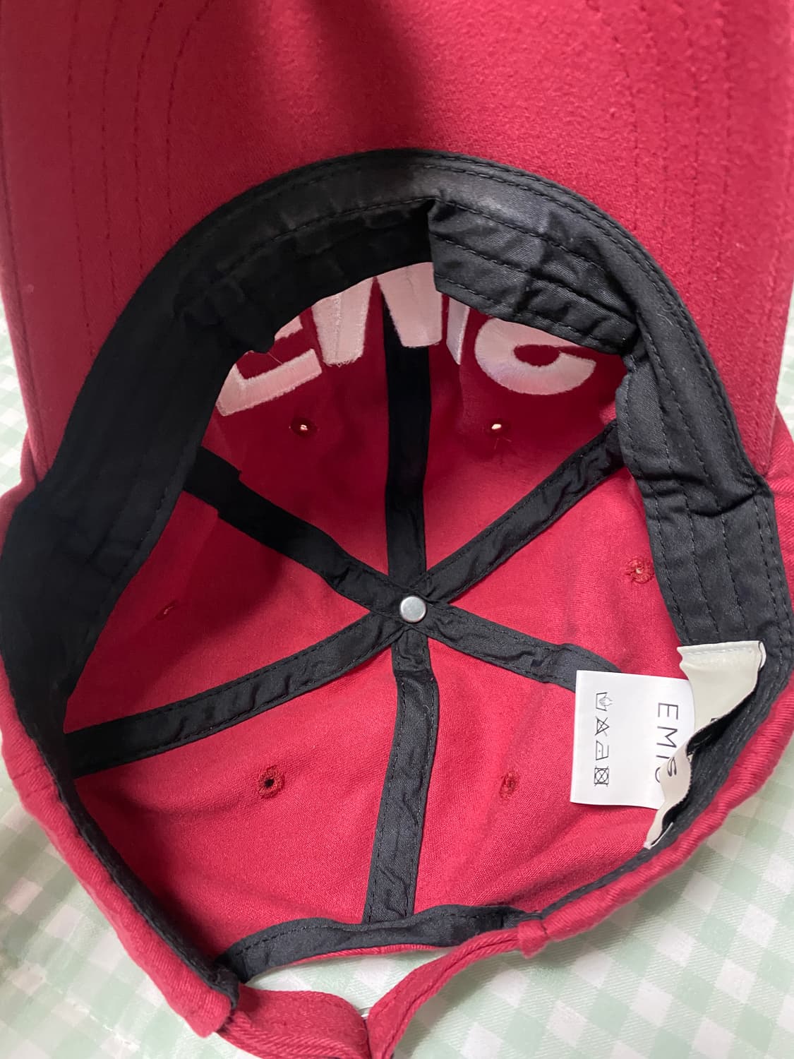 이미스 빅로고 레드 볼캡 상품이미지4