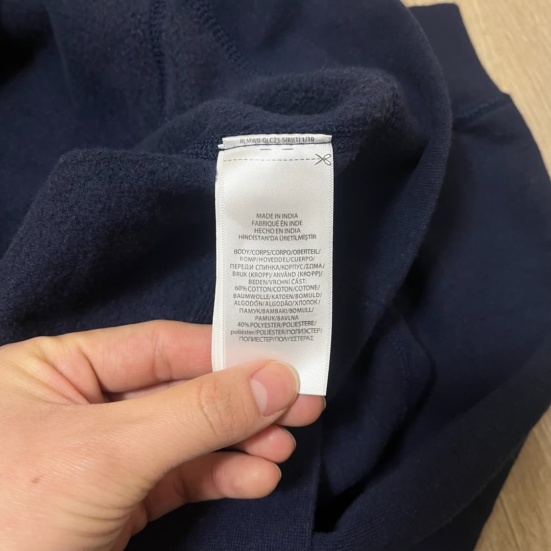 폴로 랄프로렌 베이직 기모 후드티 L/100 상품이미지6