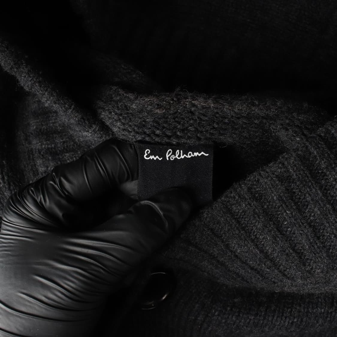 엠폴햄 울 혼방 버튼업 후드 니트 M 상품이미지5