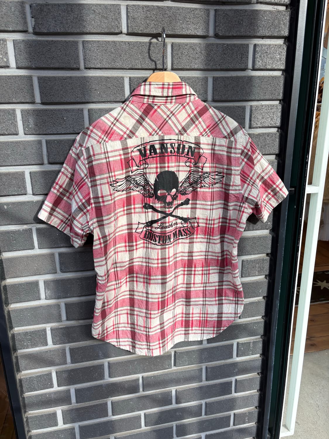 밴슨 핑크 스컬 반팔셔츠 상품이미지7