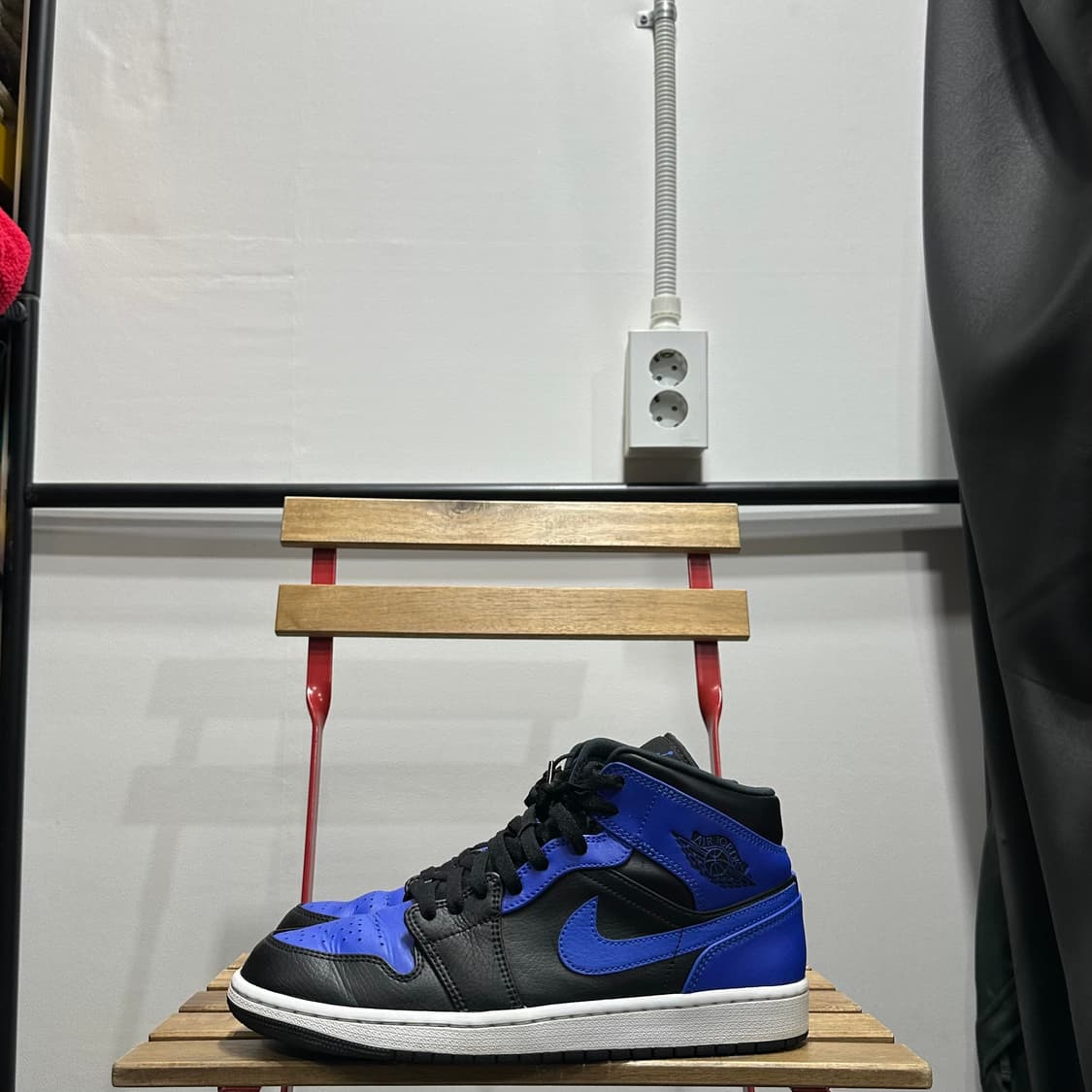 280) 나이키 운동화 남성 남자 신발 에어 조던1 미드 로얄 블루 상품이미지3