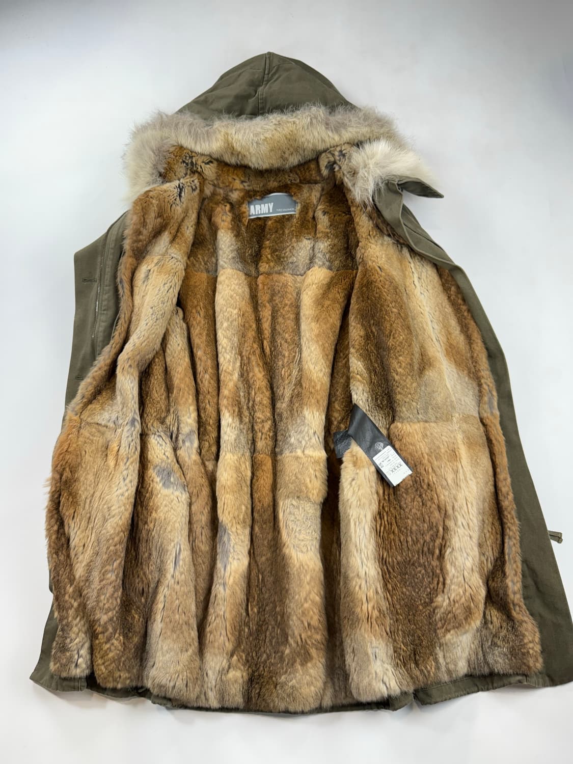 Yves salomon 이브살로몬 아미 코요테퍼 천연모피야상 상품이미지2