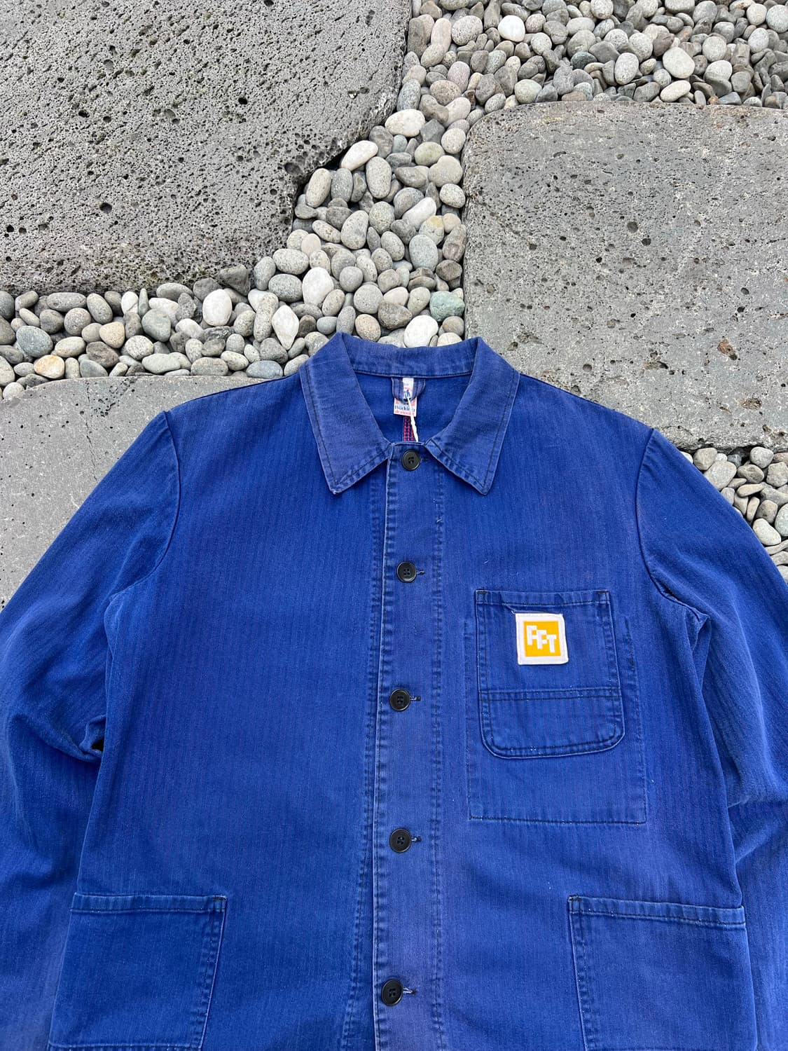 HARD FADED OLD VINTAGE HBT 헤링본트윌 프렌치워크자켓 상품이미지6