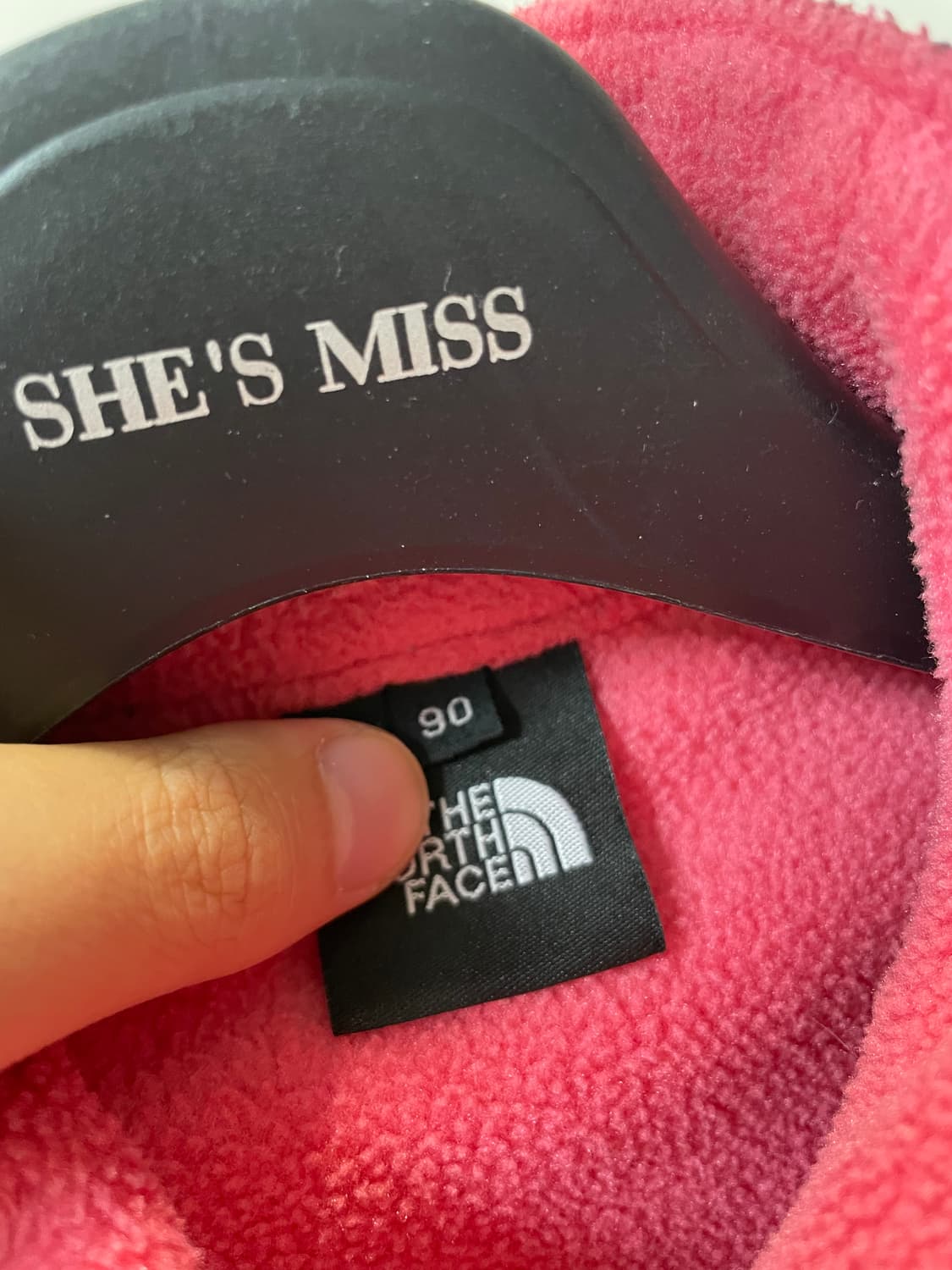 (90) 노스페이스 핑크 플리스 후리스 자켓 상품이미지4