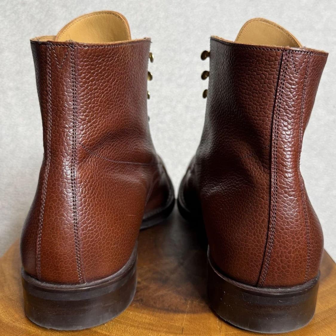 290 RRL 핸드버니시 페블 레더 부츠 리빙스턴 상품이미지3