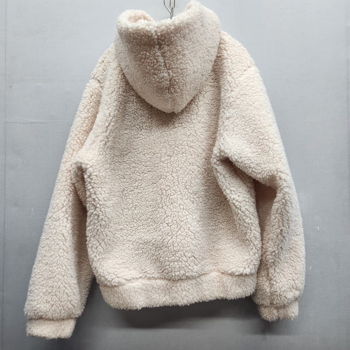 아디다스 금장로고 쉐르파 뽀글이 풀집업 S(XL) 상품이미지4