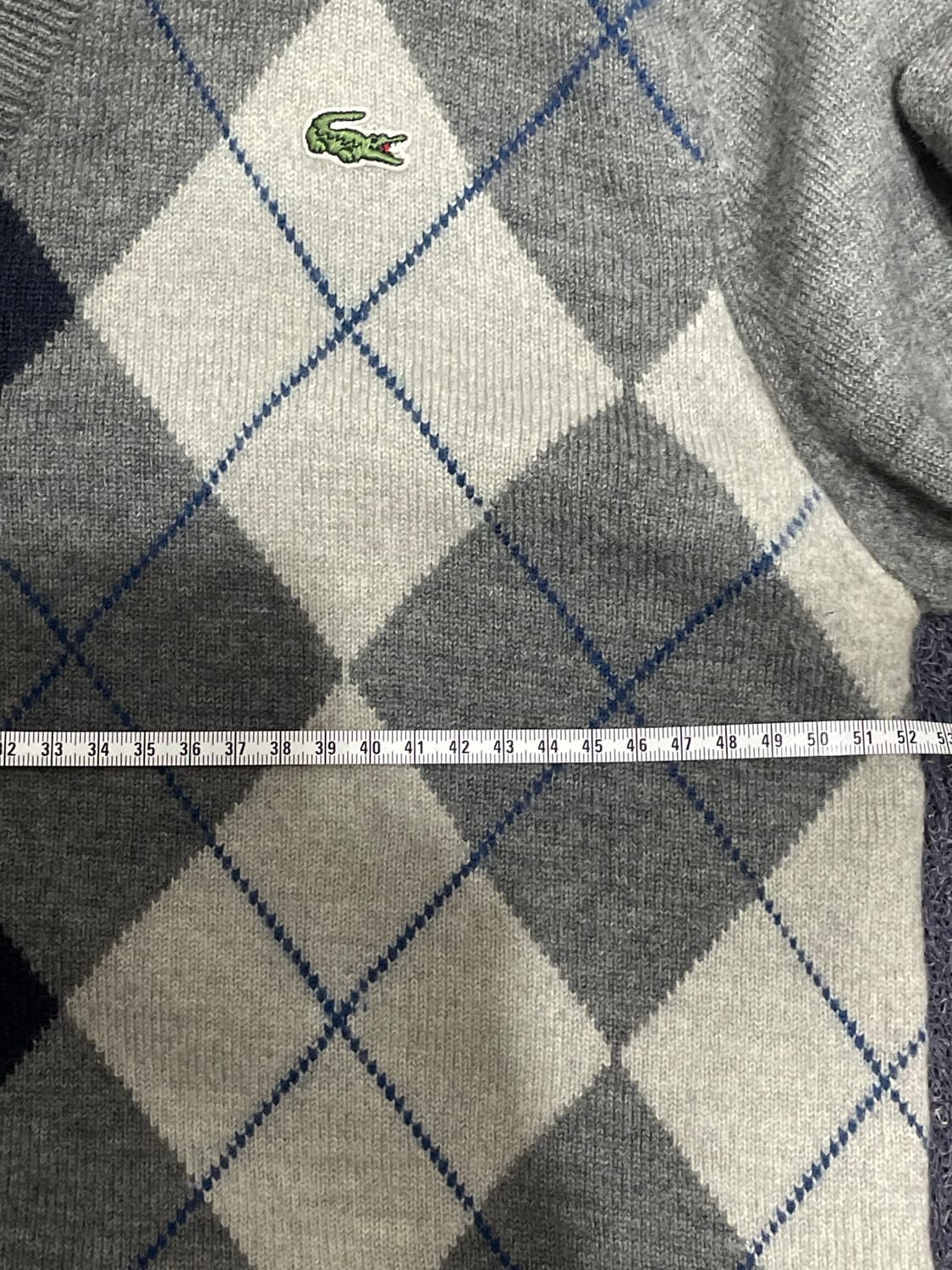 라코스테 아가일 니트가디건 울가디건 울100% 상품이미지5