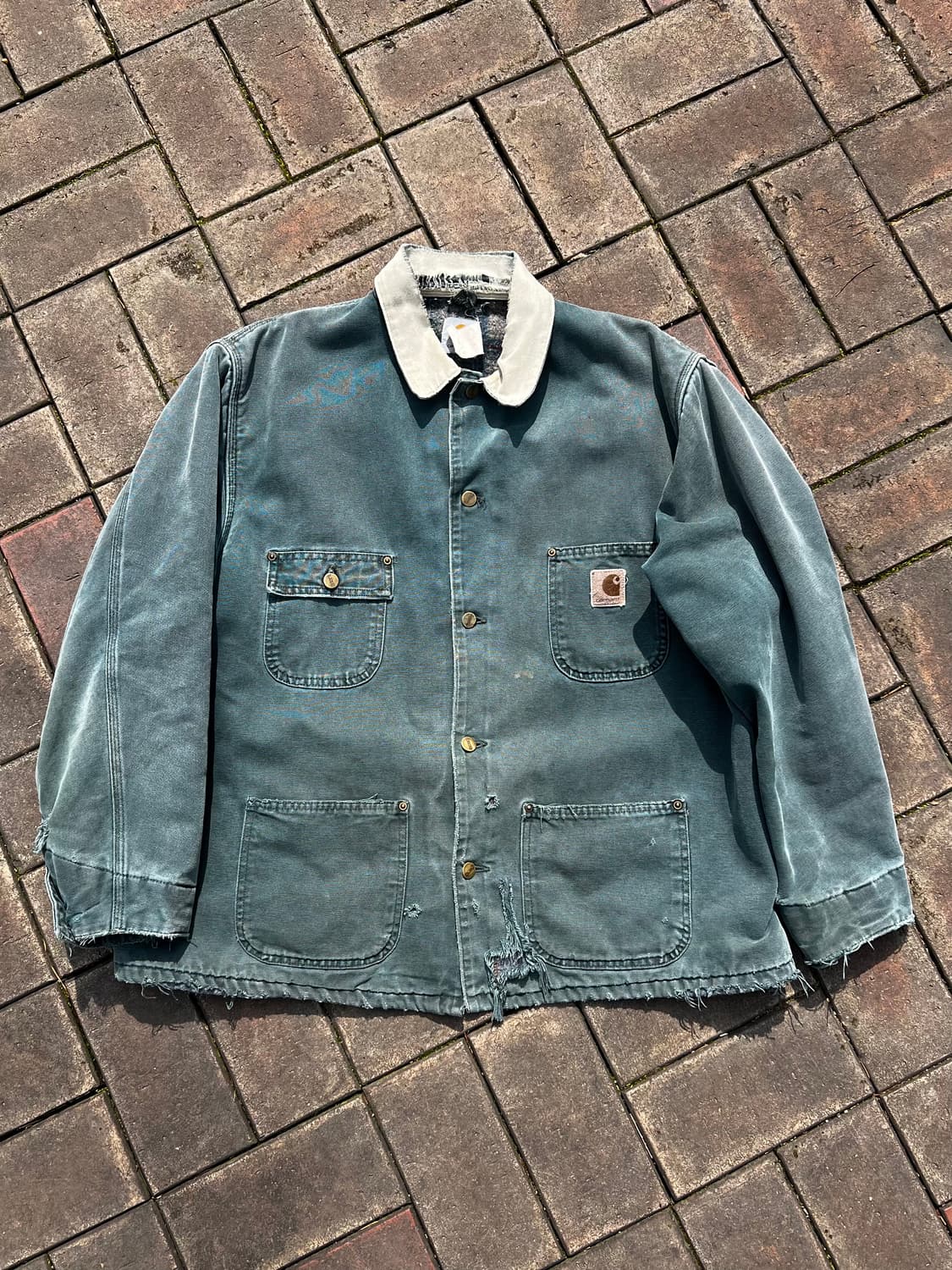 90s 칼하트 초어자켓 모스그린 상품이미지1