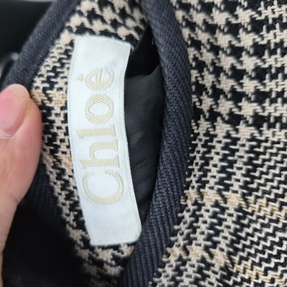 끌로에 체크 패턴 스커트 여성 24in 상품이미지6