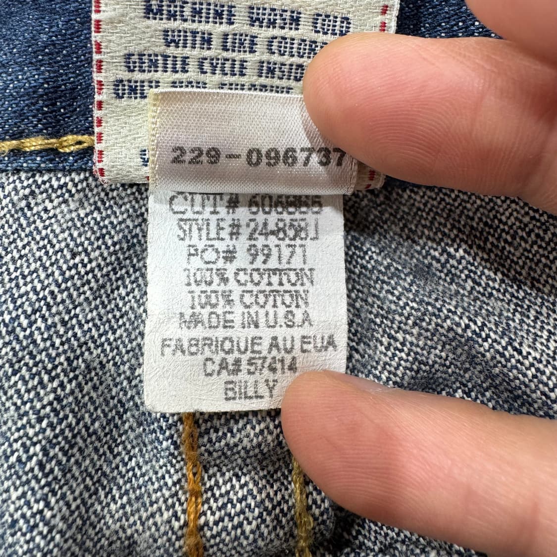 트루릴리전 빌리 부츠컷 데님 made in USA (32)   상품이미지6